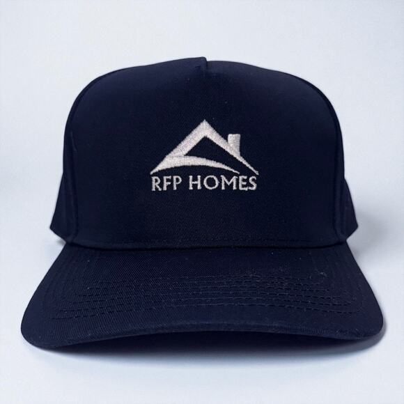 RFP Homes Hat (Version 2) | Navy Embroidered Snapback | Mad Capper Texas - Picture 2 of 2